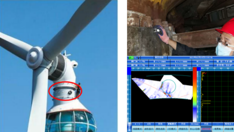 Solution for checking the pitch bearings of wind turbines