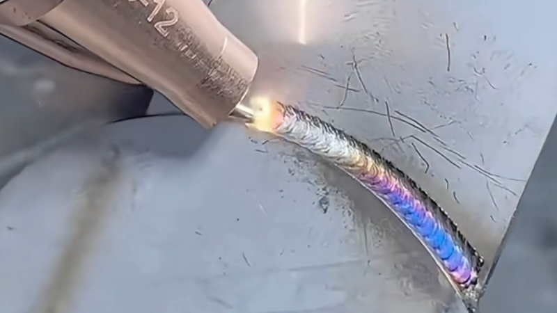 Stainless steel corner butt welding