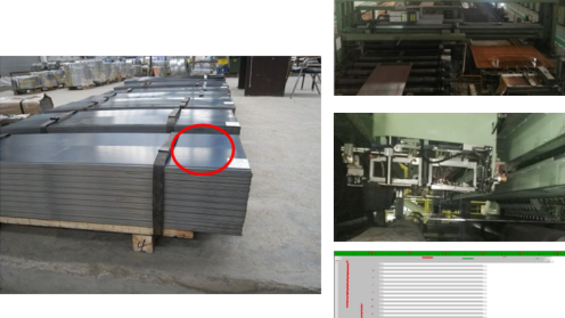 Steel plate automatic detection system