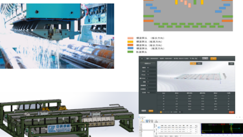 Steel plate phased array automatic detection system