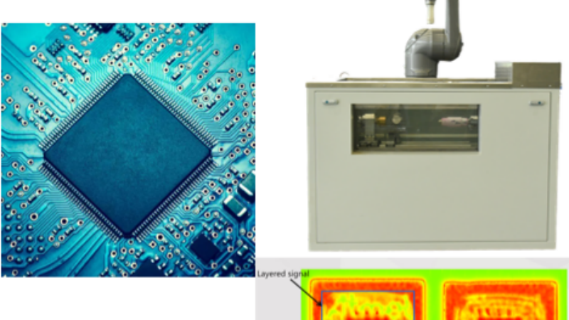 Three chip semiconductor high C-scan