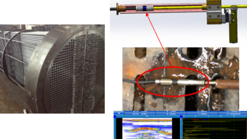 Wall thickness detection of heat exchange tubes