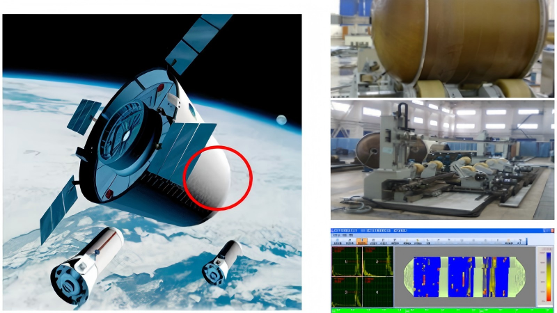 Ultrasonic testing of large non-metallic shells